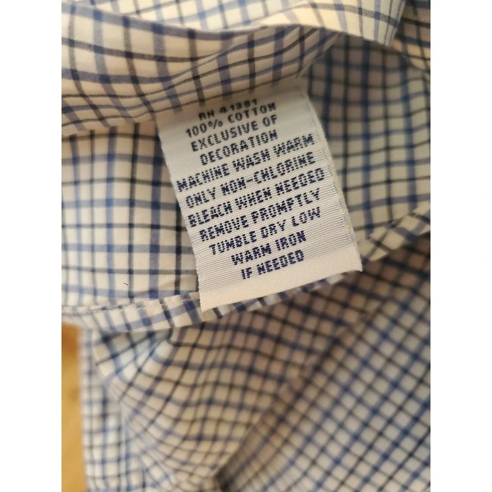 Ralph Lauren Plaid Long Sleeve Button Down‎ Mens Shirt Size Large